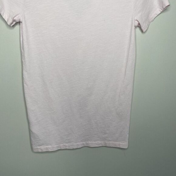 J.CREW Top Womens XS Pink Slub Cotton V-Neck Tee NEW Slim-Fit H5967 - Picture 10 of 14